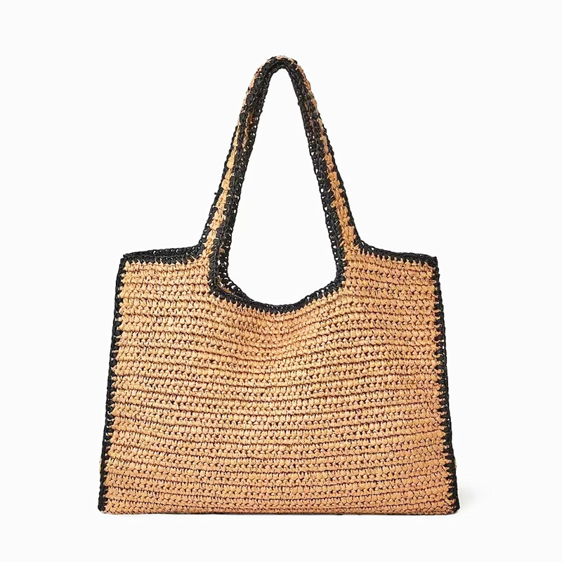 Bolsos de mano tejidos de paja - Crochet Bag Raffia reseña y precio