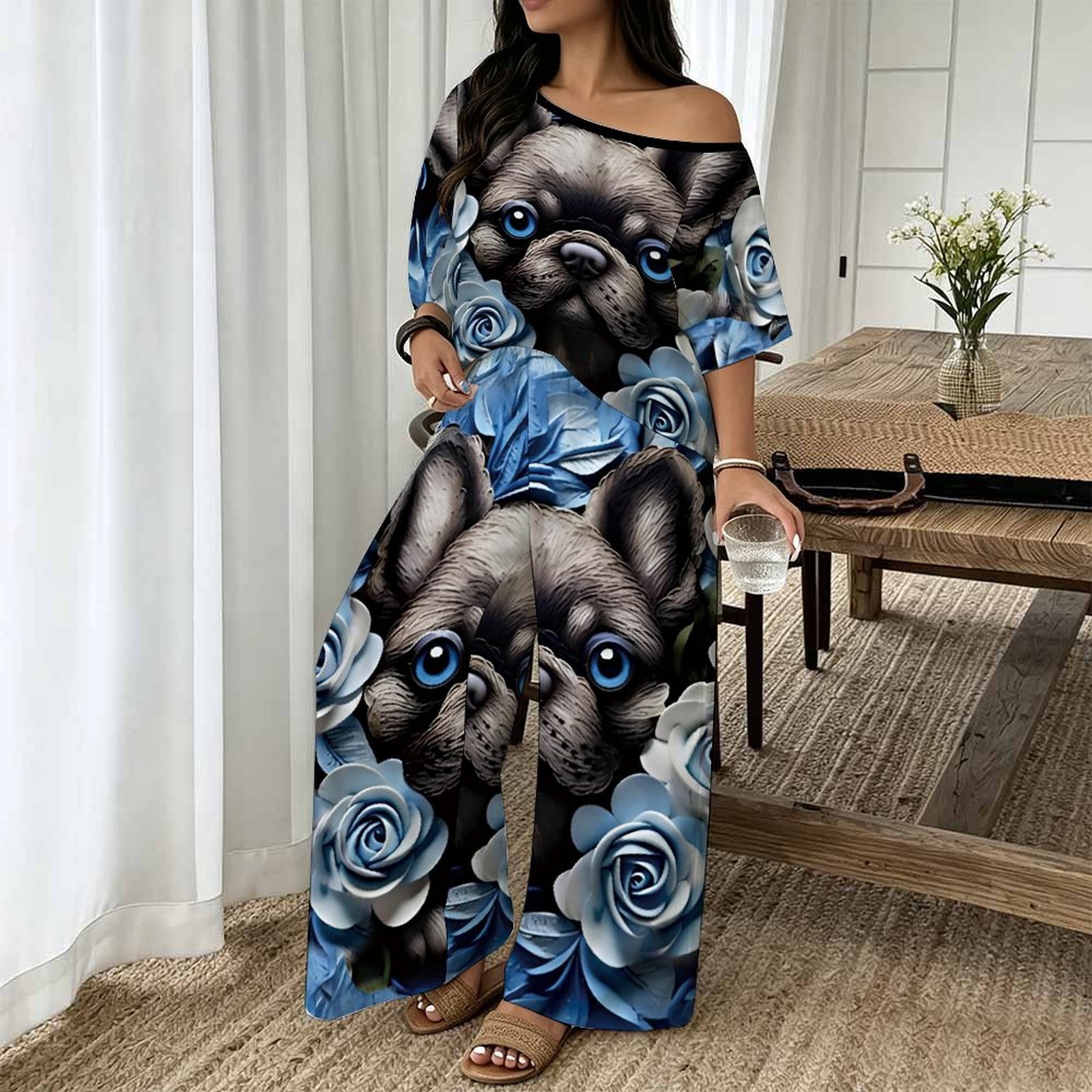 Conjunto de Dos Piezas para Mu - Blouse Off Shoulder reseña y precio