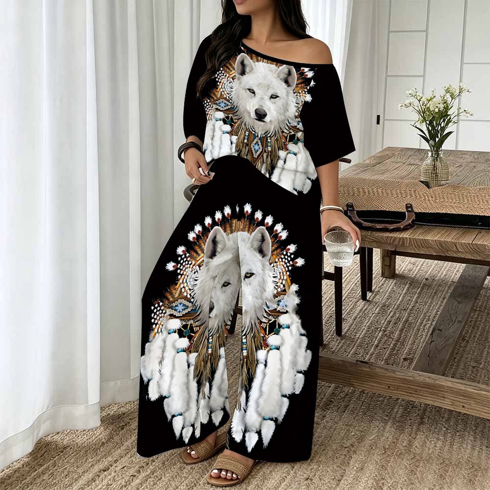 Conjunto de Dos Piezas para Mu - Blouse Off Shoulder reseña y precio