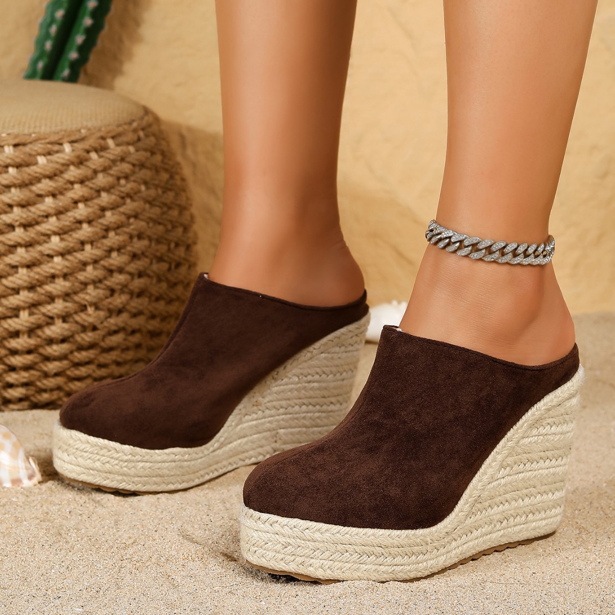 Sandalias de Plataforma con Cu - Wedge Espadrille Women reseña y precio
