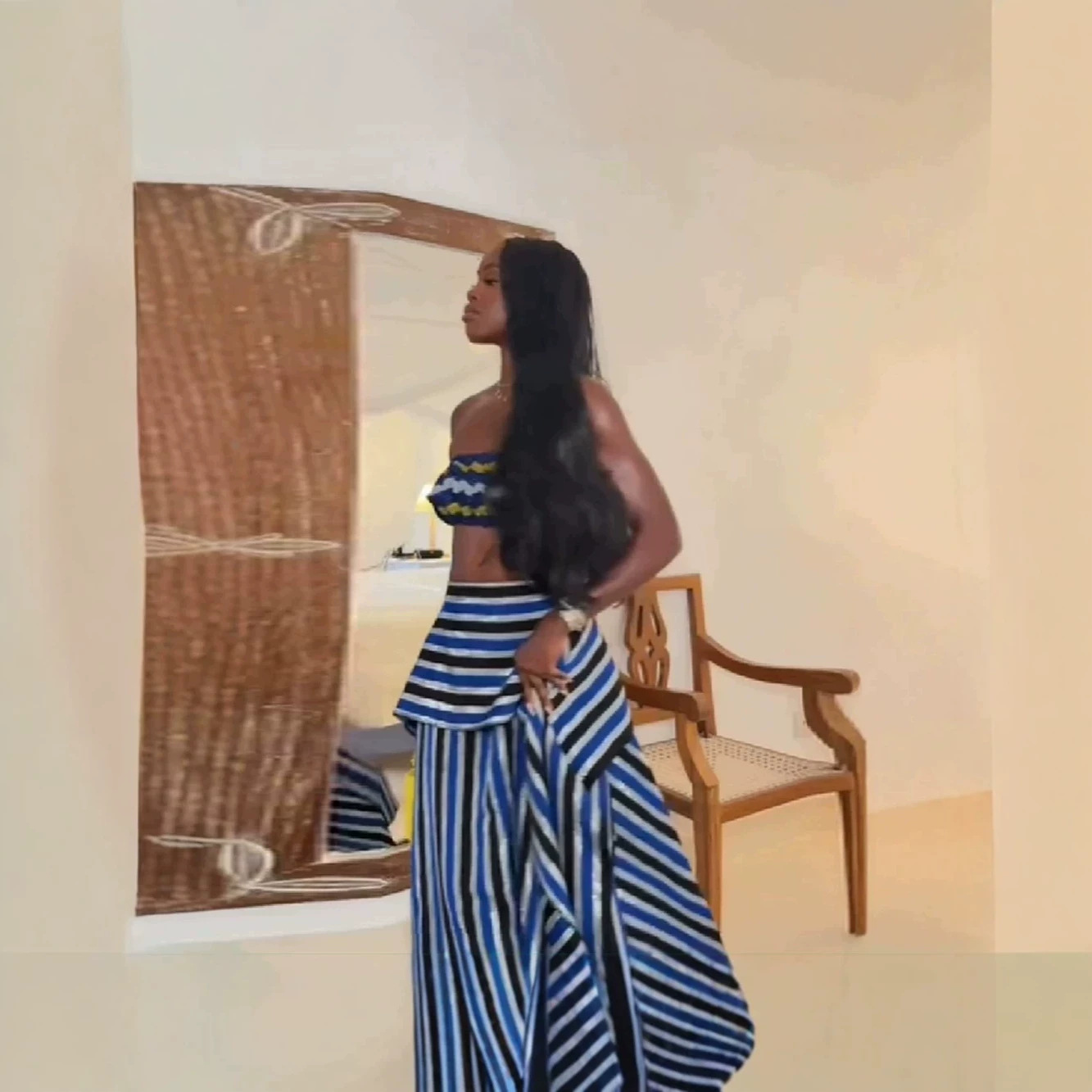Conjunto de Vestido sin Tirant - Crop Top Crochet reseña y precio